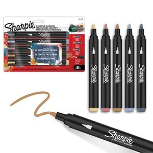 Sharpie 5ct Artist Markers Creative Warm
Tones Bullet